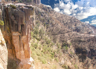 墨西哥，风景优美的著名铜Canton (Barranca del Cobre)