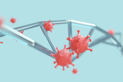 covid-19 DNA,3D渲染