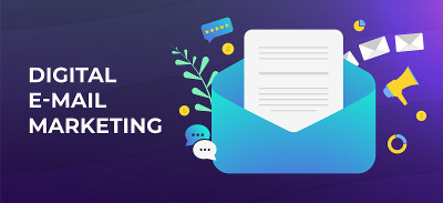 Digital Email Marketing and lead generation concep