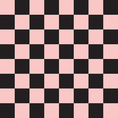 矢量无缝模式的平面粉红色棋盘纹理