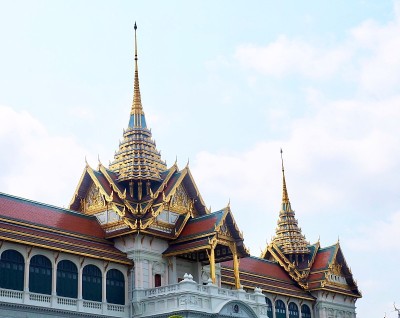Chakri Maha Prasat王座大厅在曼谷，泰国