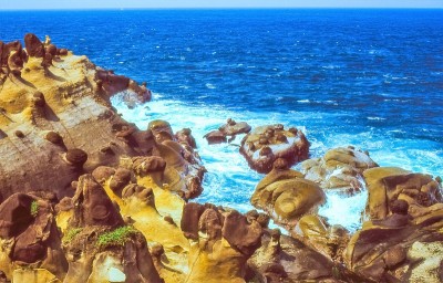 台湾海岸风光，基隆海岸线