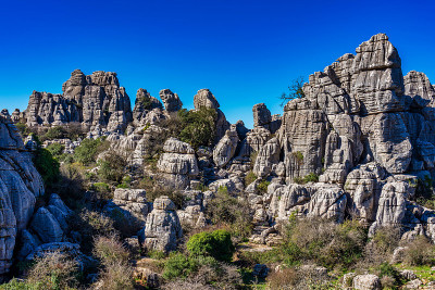 El Torcal de Antequera, Andalusia, Spain，在Antequer