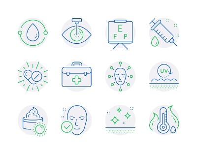 Healthcare icons set. Included icon as Medical syr