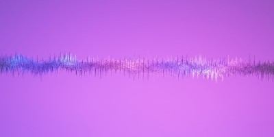 电能波声波几何抽象背景三维绘制