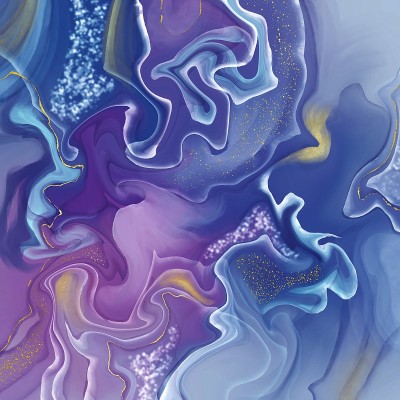 酒精水墨艺术风格插画