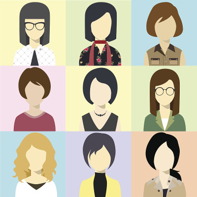 女性Avatar Flash Vector