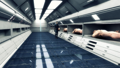 3D渲染室内和未来建筑设计