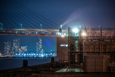 横滨湾大桥夜景