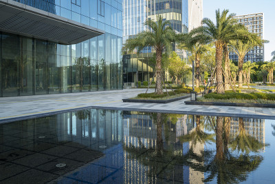 商业建筑中庭地面
