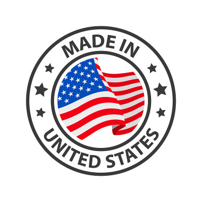美国制造的标志。邮票贴纸。矢量图