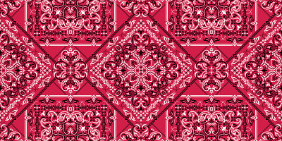 Seamless pattern based on ornament paisley Bandana