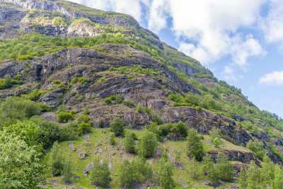 挪威索格尼峡湾的一座山