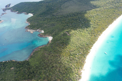 Whitehaven海滩和Whitsundays，昆士兰，澳大利亚