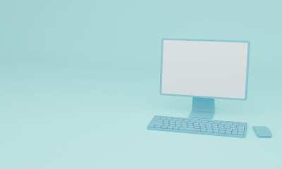 桌面PC 3DCG插图图像