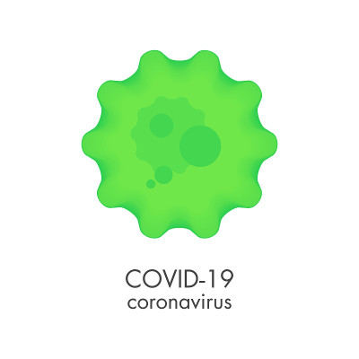 covid-19冠状病毒的显微镜细胞。