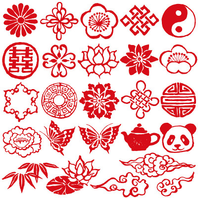 中国装饰图标。