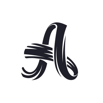 字母一种图标脚本字体。