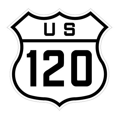 美国120公路标志