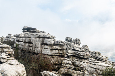 在Antequera市和Villanueva de la市，从Torcal de Antequera