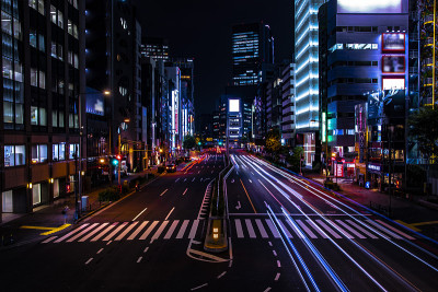 青山城一夜城一街广角拍摄