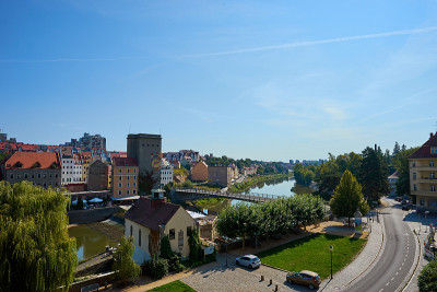 典型的历史建筑，位于德国萨克森州Görlitz