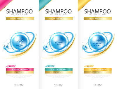 Hair care design of shampoo. cosmetic for design t