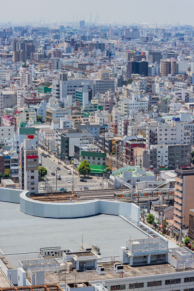 日本大阪市区的景色