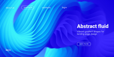 Abstract Fluid Background for Landing Page.