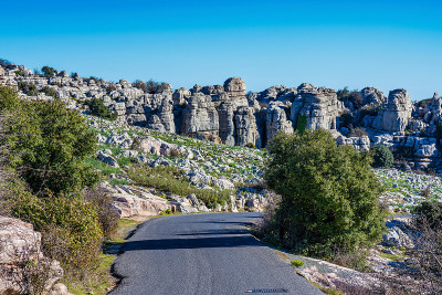 El Torcal de Antequera, Andalusia, Spain，在Antequer