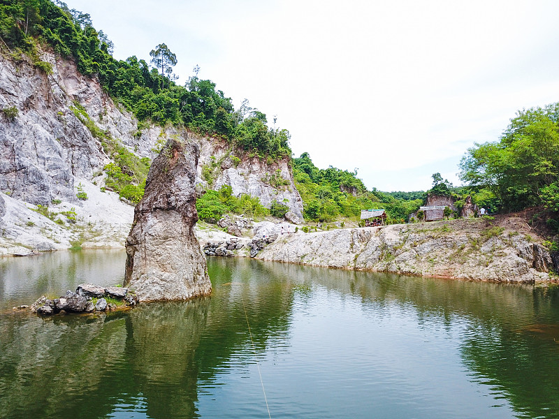 大峡谷Khanom - Nakhon Si thammara的鸟瞰图