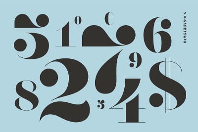 数字字体在古典法语didot风格