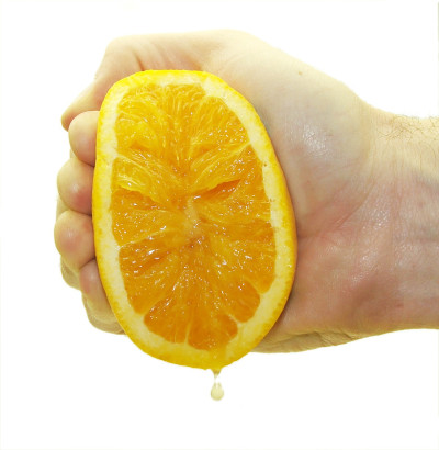 手挤橙
