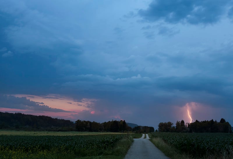 在Karnten的Unwetter