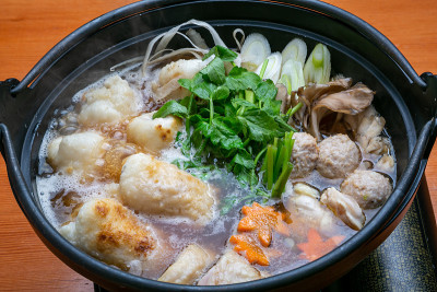 秋田的传统美食基里丹波火锅