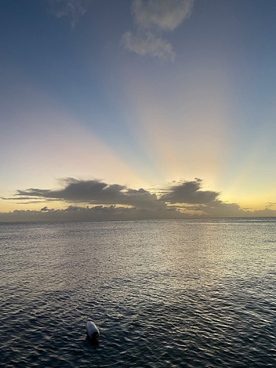 加勒比海的日落