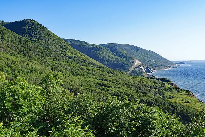 位于新斯科舍省布雷顿角岛的卡伯特小径山区