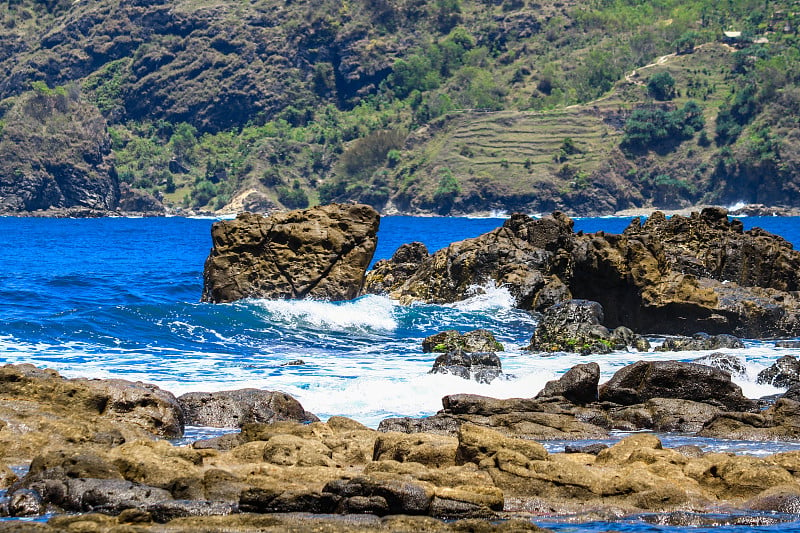 Wediombo海滩，Gunungkidul，印度尼西亚日惹