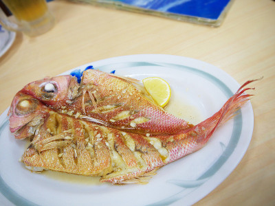 大蒜黄油Sauté全鲜红鲷鱼