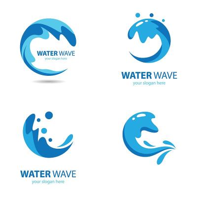 Water wave logo images