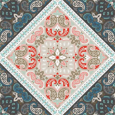 Seamless pattern based on ornament paisley Bandana
