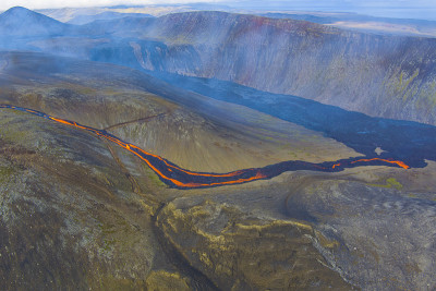 Grindavík，冰岛活火山火山口熔岩