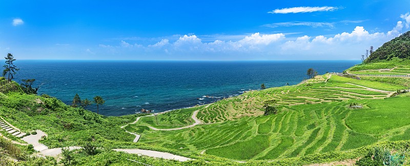 日本石川县城龙仙maida全景景观