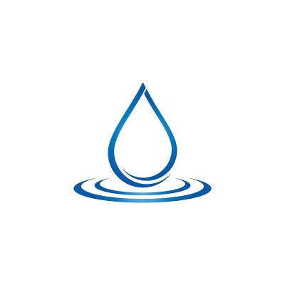 水滴模板矢量图标插图