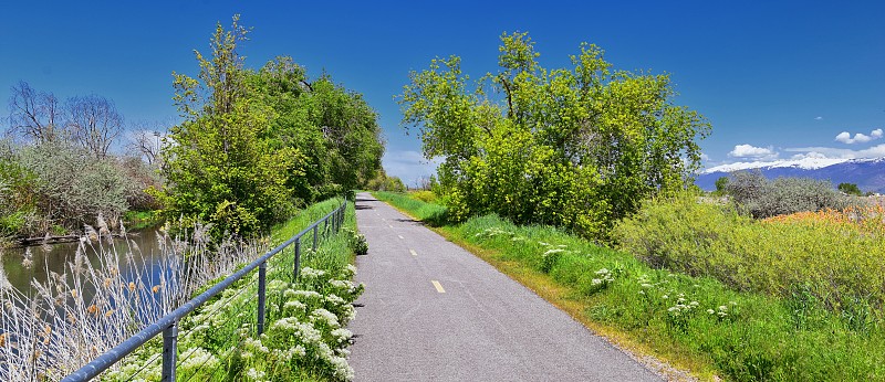 Jordan River Parkway Trail, Redwood Trail的边界上的遗产Pa