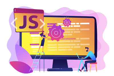 JavaScript概念矢量图。