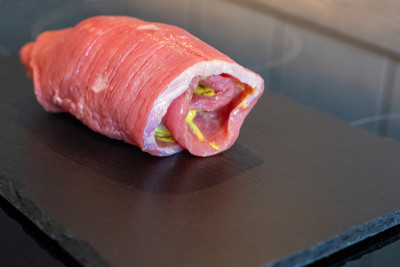 新鲜牛肉卷，德国生牛肉