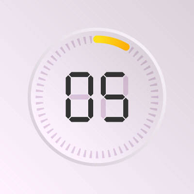 Clock and watch. Vector.