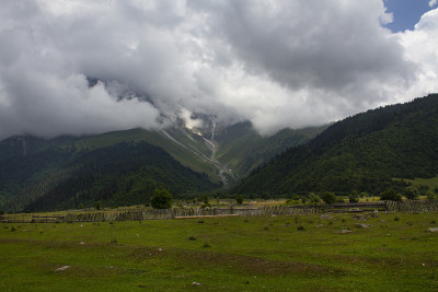 Summer landscape in Upper Svaneti