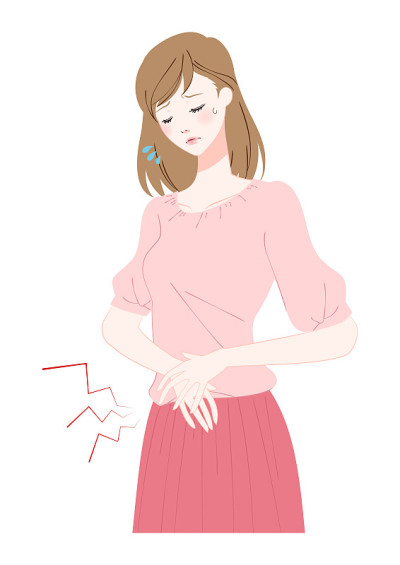 一名年轻女子腹部疼痛